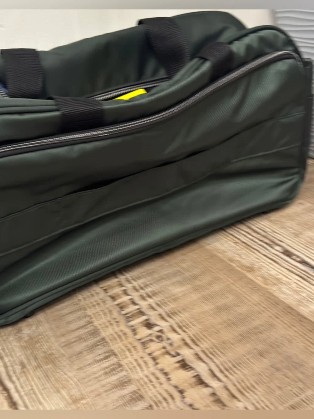 Delsey Paris Men's Dark Green Laptop Weekender Bag duffel bag, luggage